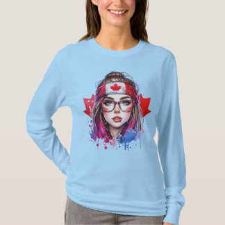 Canadian Girl Shirt met lange mouwen