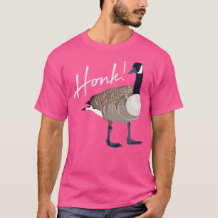 Canadian Goose Honk Funny Schattige Bird Hunter T-shirt