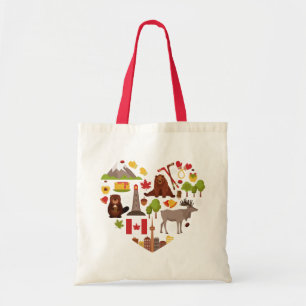 Canadian Love canvas tassen