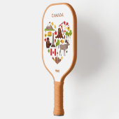 Canadian Love Custom Monogram Pickleball Paddle (Links)