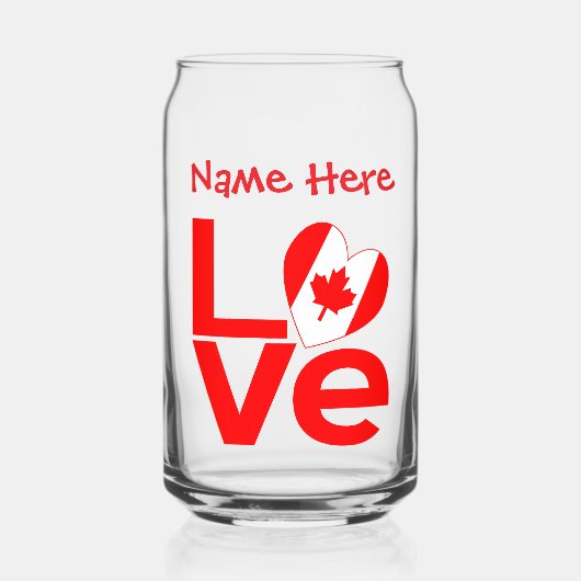 Canadian LOVE Red Personnalisé (Recto)