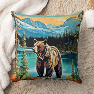 Canadian Majestic Mountain Beer Design Kussen