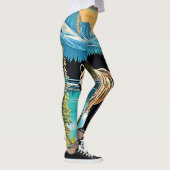 Canadian Majestic Mountain Beer Design Leggings (Rechts)