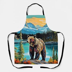 Canadian Majestic Mountain Beer Design Schort