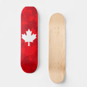 Canadian Maple Leaf Camo Skateboard (Voorkant)