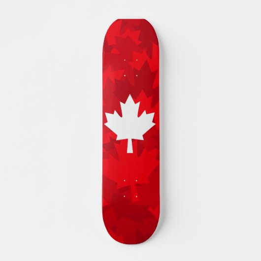 Canadian Maple Leaf Camo Skateboard (Voorkant)