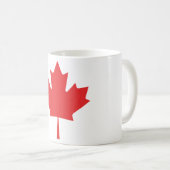Canadian Maple Leaf Coffee Mok – Patriottische rod (Voorkant rechts)