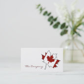 Canadian Maple Leaf Flag, Canada Visitekaartje (Staand voorkant)