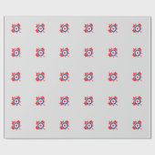 Canadian Maple Leaf Roundel Grunge Mod CANADA Cadeaupapier (Vlak)