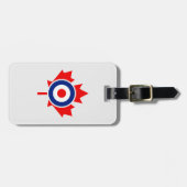 Canadian Maple Leaf Roundel Mod Badge Bagagelabel (Voorkant horizontaal)