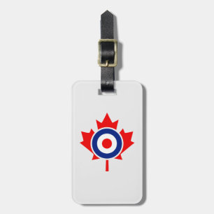 Canadian Maple Leaf Roundel Mod Badge Bagagelabel