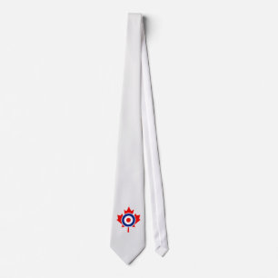 Canadian Maple Leaf Roundel Mod Badge Stropdas