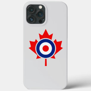 Canadian Maple Leaf Roundel Mod BLUE iPhone 13 Pro Max Hoesje