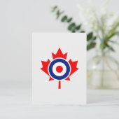 Canadian Maple Leaf Roundel Mod CANADA Briefkaart (Staand voorkant)