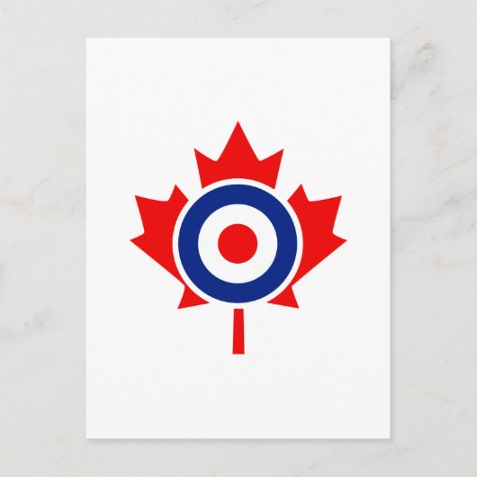 Canadian Maple Leaf Roundel Mod CANADA Briefkaart (Voorkant)