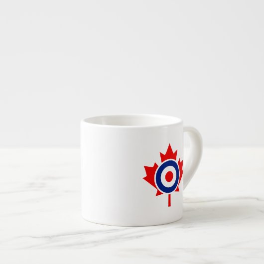 Canadian Maple Leaf Roundel Mod CANADA Espresso Kop (Voorkant rechts)