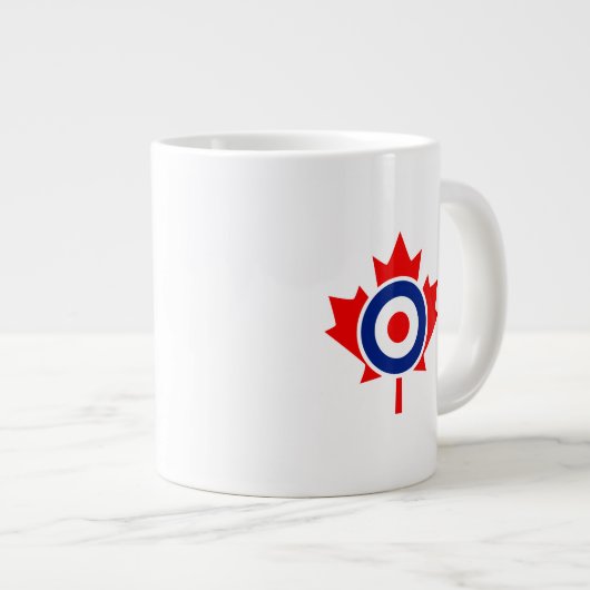 Canadian Maple Leaf Roundel Mod CANADA Extra Grote Mok (Voorkant rechts)
