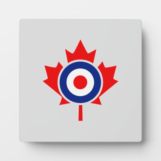 Canadian Maple Leaf Roundel Mod CANADA Fotoplaat (Voorkant)