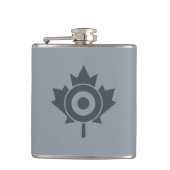 Canadian Maple Leaf Roundel Mod CANADA Heupfles (Voorkant)