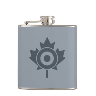 Canadian Maple Leaf Roundel Mod CANADA Heupfles