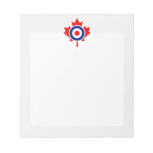 Canadian Maple Leaf Roundel Mod CANADA Notitieblok