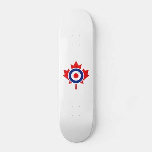 Canadian Maple Leaf Roundel Mod CANADA Skateboard (Voorkant)