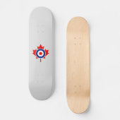 Canadian Maple Leaf Roundel Mod CANADA Skateboard (Voorkant)