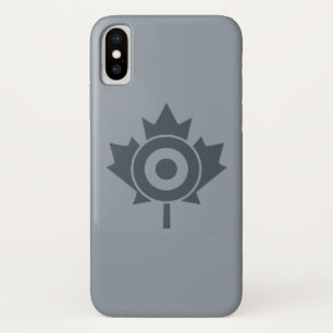 Canadian Maple Leaf Roundel Mod iPhone X Hoesje