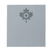 Canadian Maple Leaf Roundel Mod Graphic Notitieblok (Voorkant)
