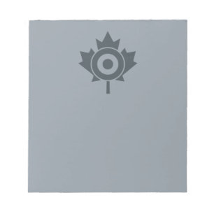 Canadian Maple Leaf Roundel Mod Graphic Notitieblok