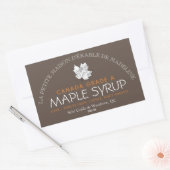 Canadian Maple Syrup Editable Food Label (Envelop)