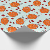 Canadian Maple Syrup Pattern Cadeaupapier (Hoek)