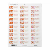 Canadian Maple Syrup Pattern Etiket (Full Sheet)