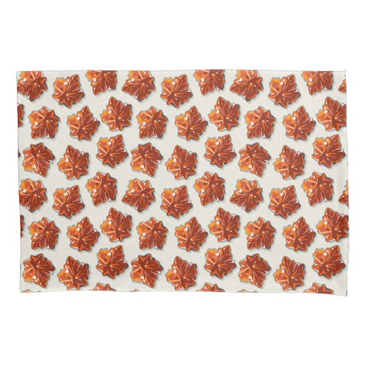 Canadian Maple Syrup Snoep Pattern Kussensloop (Voorkant)