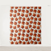 Canadian Maple Syrup Snoep Pattern Wandkleed (Voorkant)