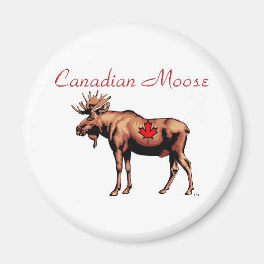 Canadian Moose Magnet Magneet (Voorkant)