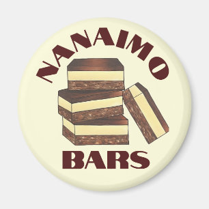 Canadian Nanaimo Bars Canada British Columbia Food Magneet