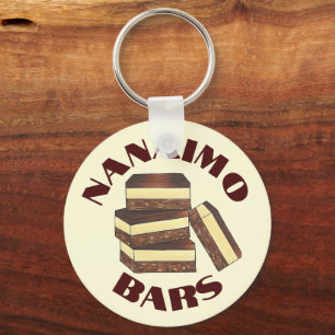 Canadian Nanaimo Bars Canada British Columbia Food Sleutelhanger