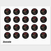 Canadian Ninja Ronde Sticker (Vel)