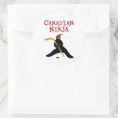 Canadian Ninja Ronde Sticker (Tas)