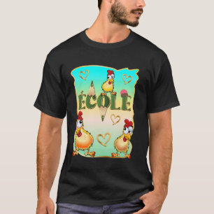 CANADIAN ONDERWIJS FRANSE LERAAR KINDEREN KIP SCH T-SHIRT