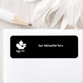 Canadian Pirate Maple Leaf Return Address Label (Insitu)