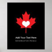 Canadian Pride - I Love Canada Maple Leaf Poster (Voorkant)