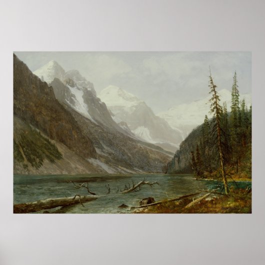 Canadian Rockies (1889) - Affiche Albert Bierstadt (Devant)
