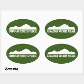 Canadian Rockies Alsjeblieft Ovale Sticker (Vel)