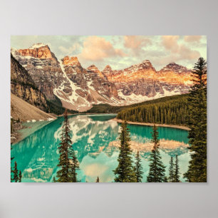 Canadian Rockies gestileerd Poster