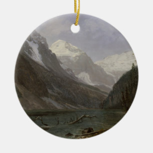Canadian Rockies Lake Louise   Albert Bierstadt Keramisch Ornament