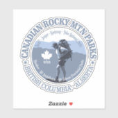 Canadian Rocky Mtn Prks (BG) Sticker (Vel)