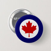 Canadian Roundel Ronde Button 5,7 Cm (Voorkant /achterkant)