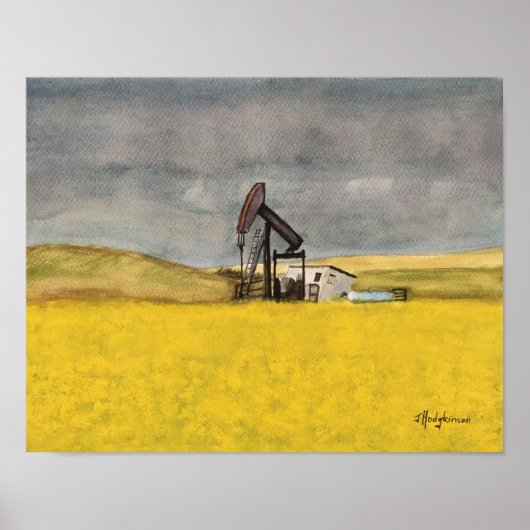 CANADIAN SCENES: WATERVERF ALBERTA PRAIRIES POSTER (Voorkant)
